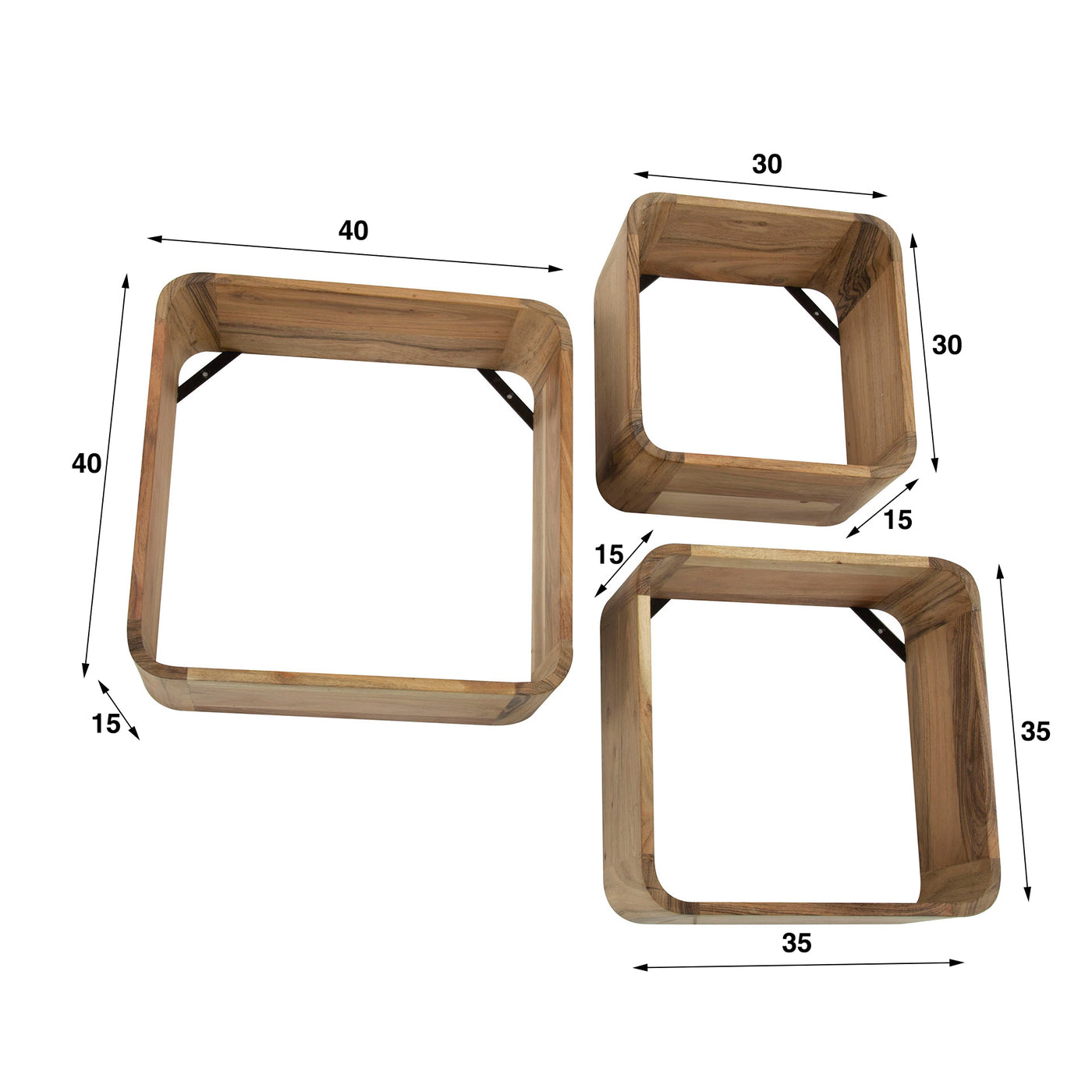 Etagère murale Cube set/3