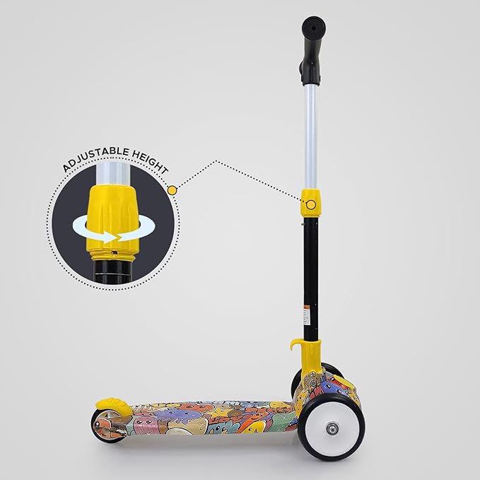 NHR Colorful Graffiti trotinette à 3 roues pour enfants