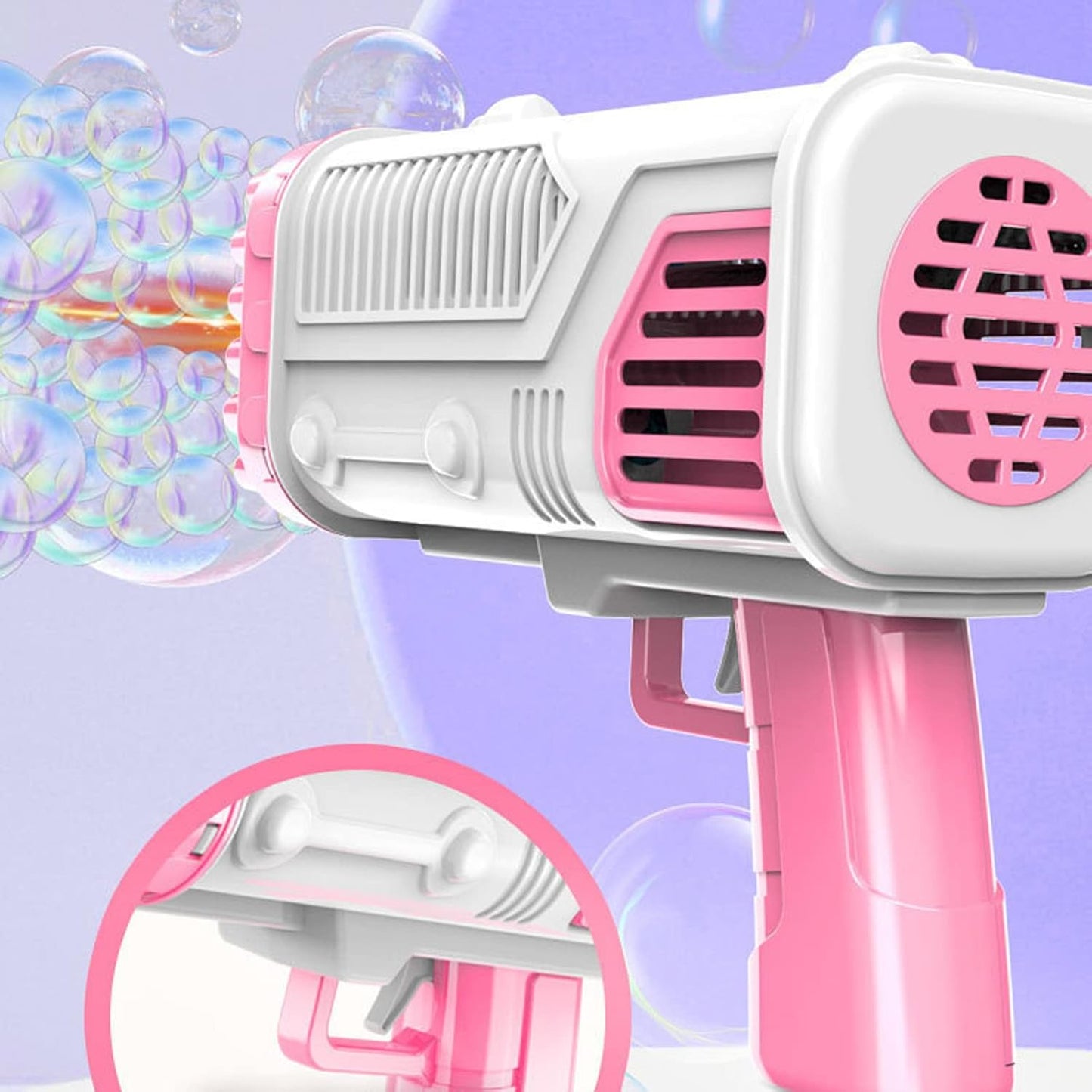 Fusée pistolet à bulles fusée🫧 mitrailleuse lanceur automatique souffleur savon jouets pour enfants enfants cadeau