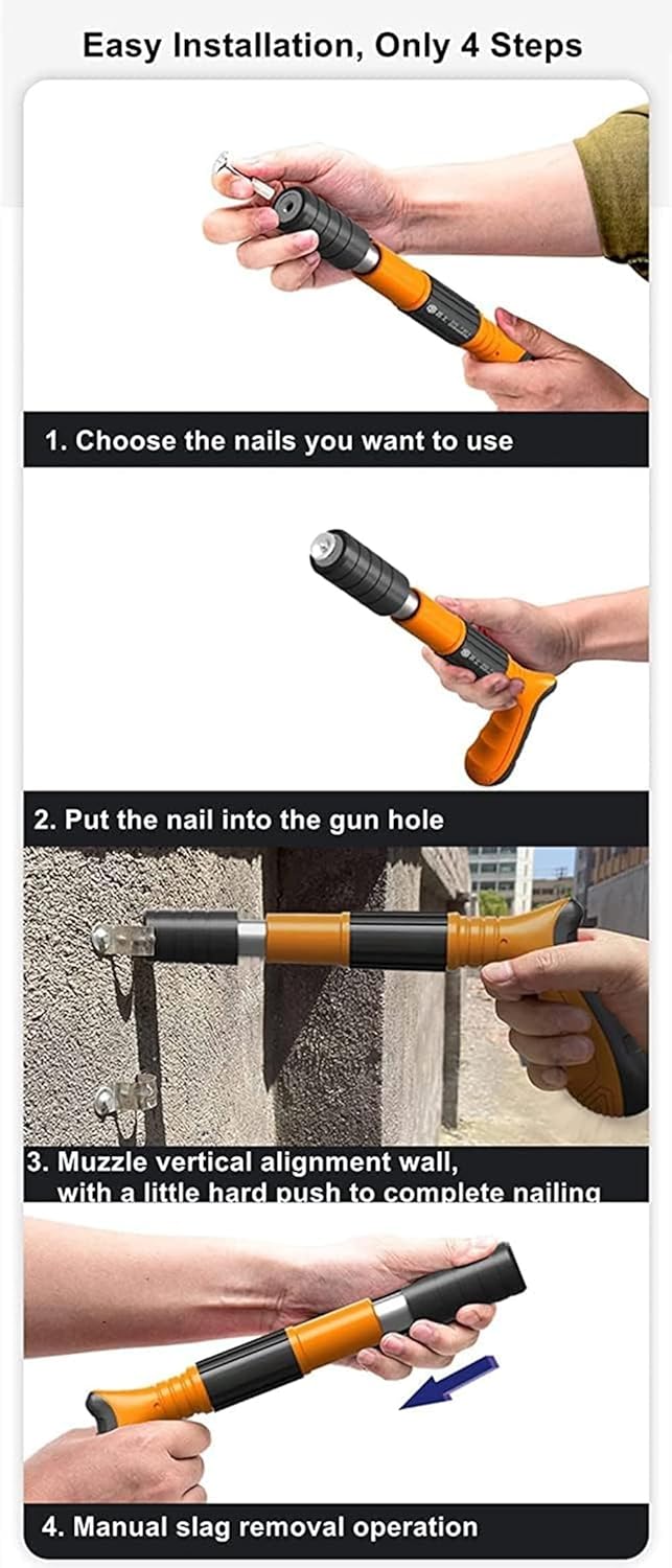 Mini pistolet à ongles manuel en acier tres puissant
