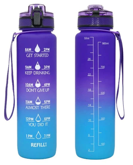 Motivational gourdes multicouleur 1litre