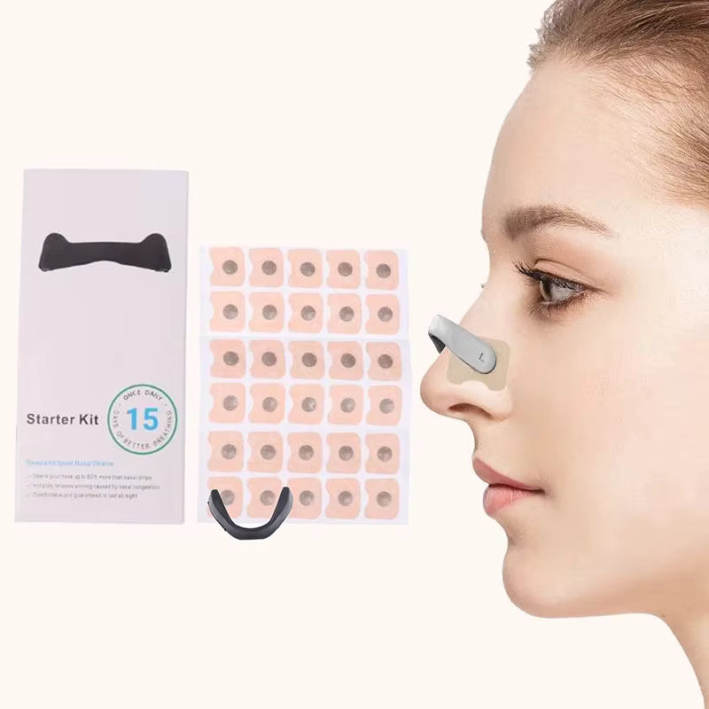 Kit de Bandes Nasales Magnétiques – 4 Pinces de Taille pour une Respiration Libre et Confortable