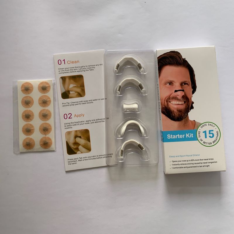 Kit de Bandes Nasales Magnétiques – 4 Pinces de Taille pour une Respiration Libre et Confortable