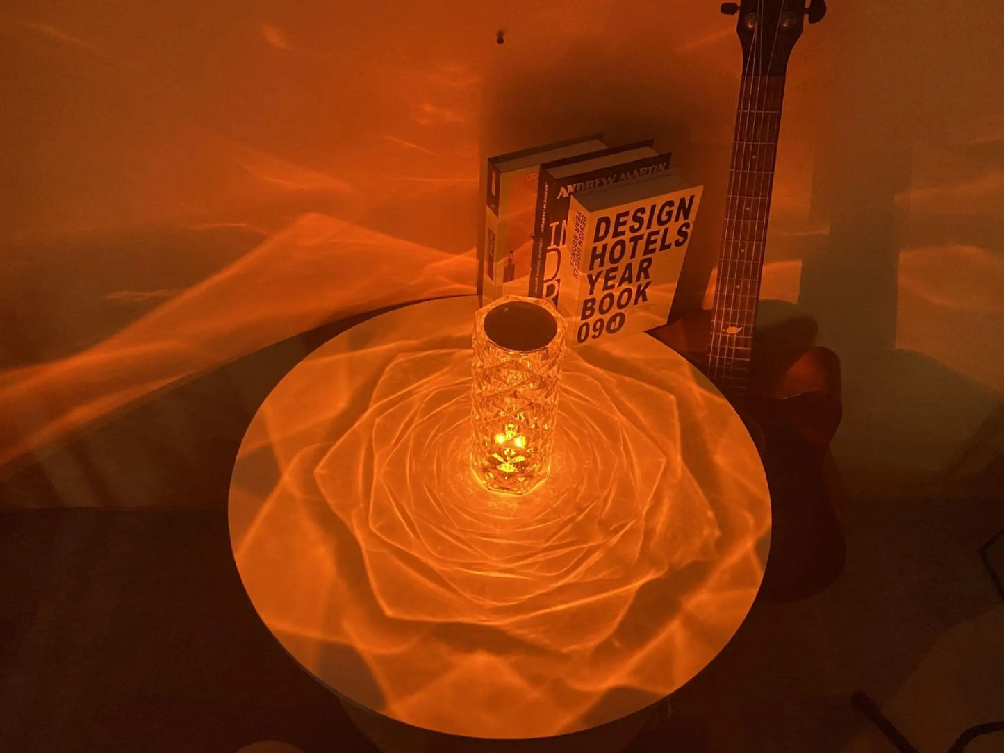 veilleuse lampe tactile à chargement en cristal avec music baffle