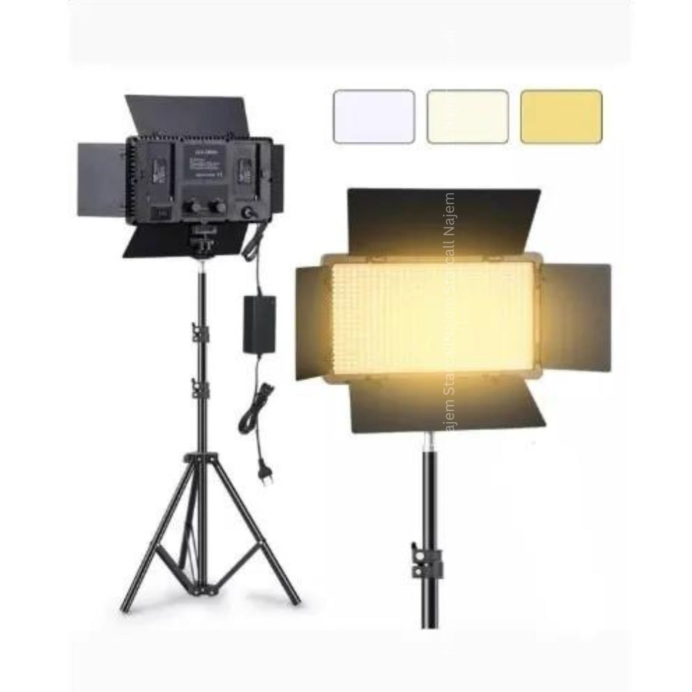 Kit d'éclairage LED professionnel pour photo et vidéo Varicolor Pro Led 1200 avec support 2metre