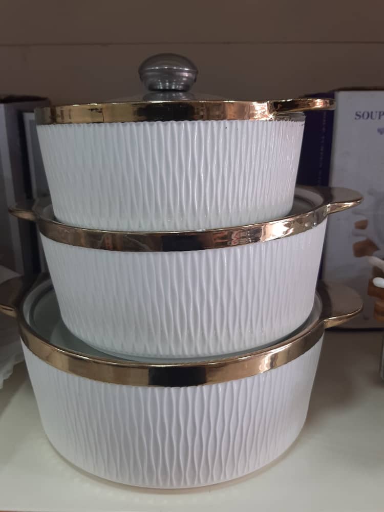 soupiere porcelaine series de 3