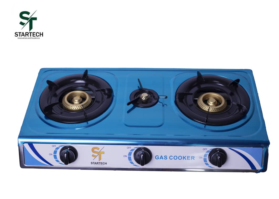 cuisniere 3 feu inox lourd -GUARANTIE 12 MOIS