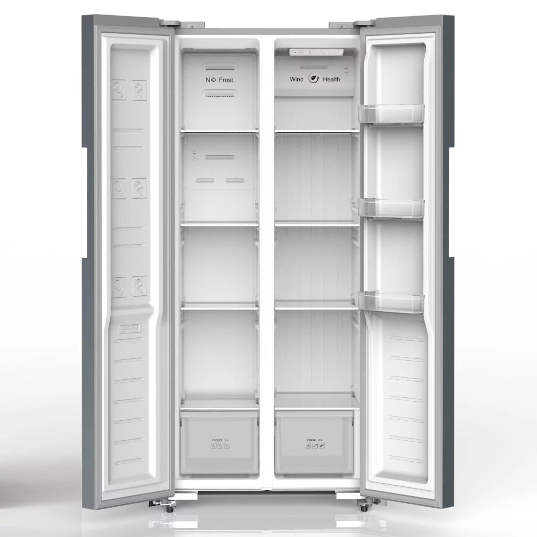 NASCO REFRIGERATEUR AMERICAIN DEUX PORTES NO FROST 410L NET - KNASF2-62.2
