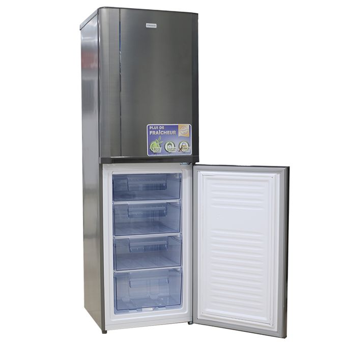 Nasco Réfrigérateur Combiné 246 Litres Net – Classe Énergétique Éco – Double Porte – HNASD2-33