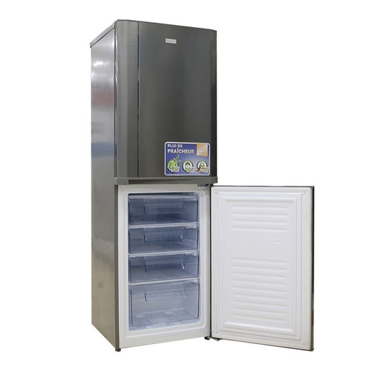 Nasco Réfrigérateur Combiné 229L Double Porte – A+ Éco – 4 Tiroirs Congélateur – R600A