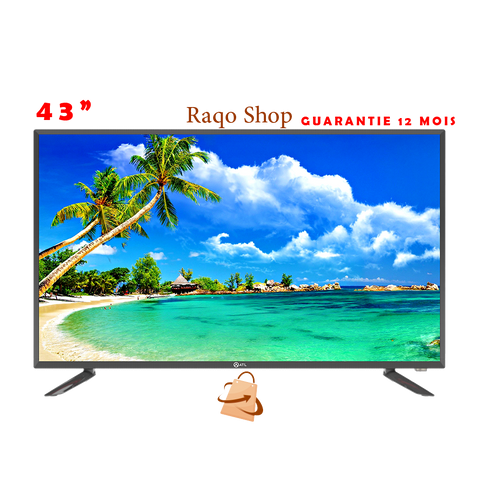 ATL TV 43" pouce ecran blender double ecran -12 mois guarantie full HD