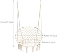 Chaise Suspendue, tricotée par Corde de Coton avec des Franges romantiques hamac macramé