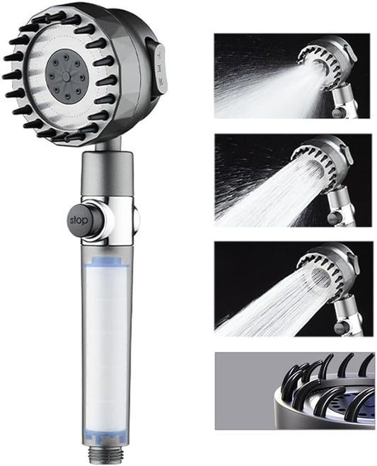 Pomme de douche filtrée haute pression multifonctionnelle avec 3 modes