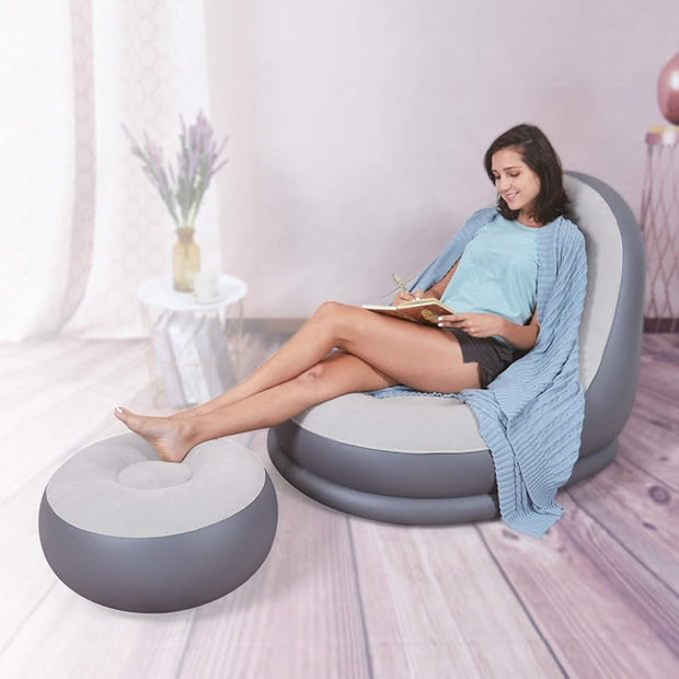 Canapé modulable gonflable 2 pièces