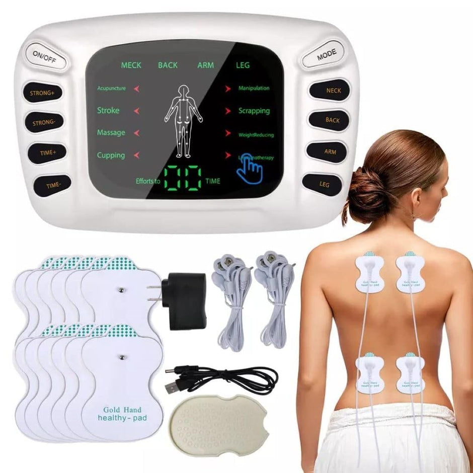 Appareil de Massage Électrostimulation pour Tout le Corps avec Électrodes – Relaxation Musculaire à Domicile