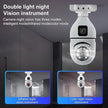 Caméra PTZ à double objectif 360° 1080P avec suivi de mouvement, vision NUIT et audio bidirectionnel