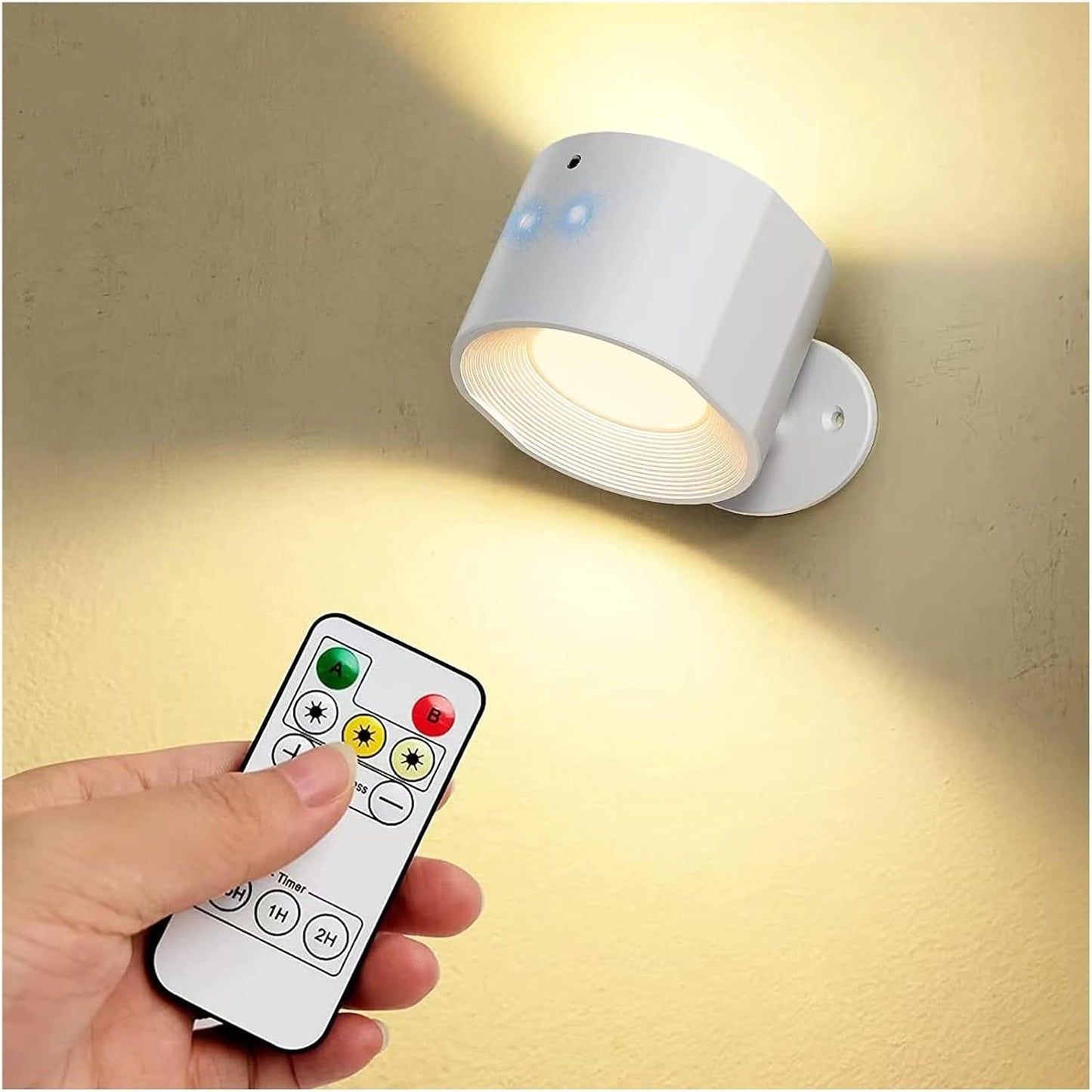 Applique murale d'intérieur sans fil, Rechargeable, tactile et télécommande