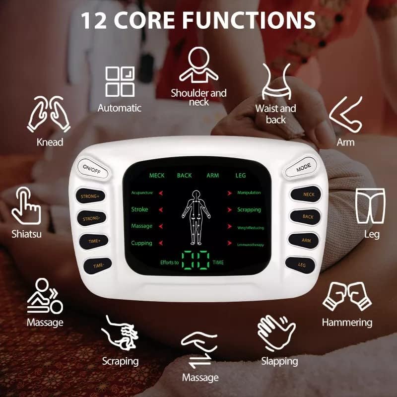 Appareil de Massage Électrostimulation pour Tout le Corps avec Électrodes – Relaxation Musculaire à Domicile