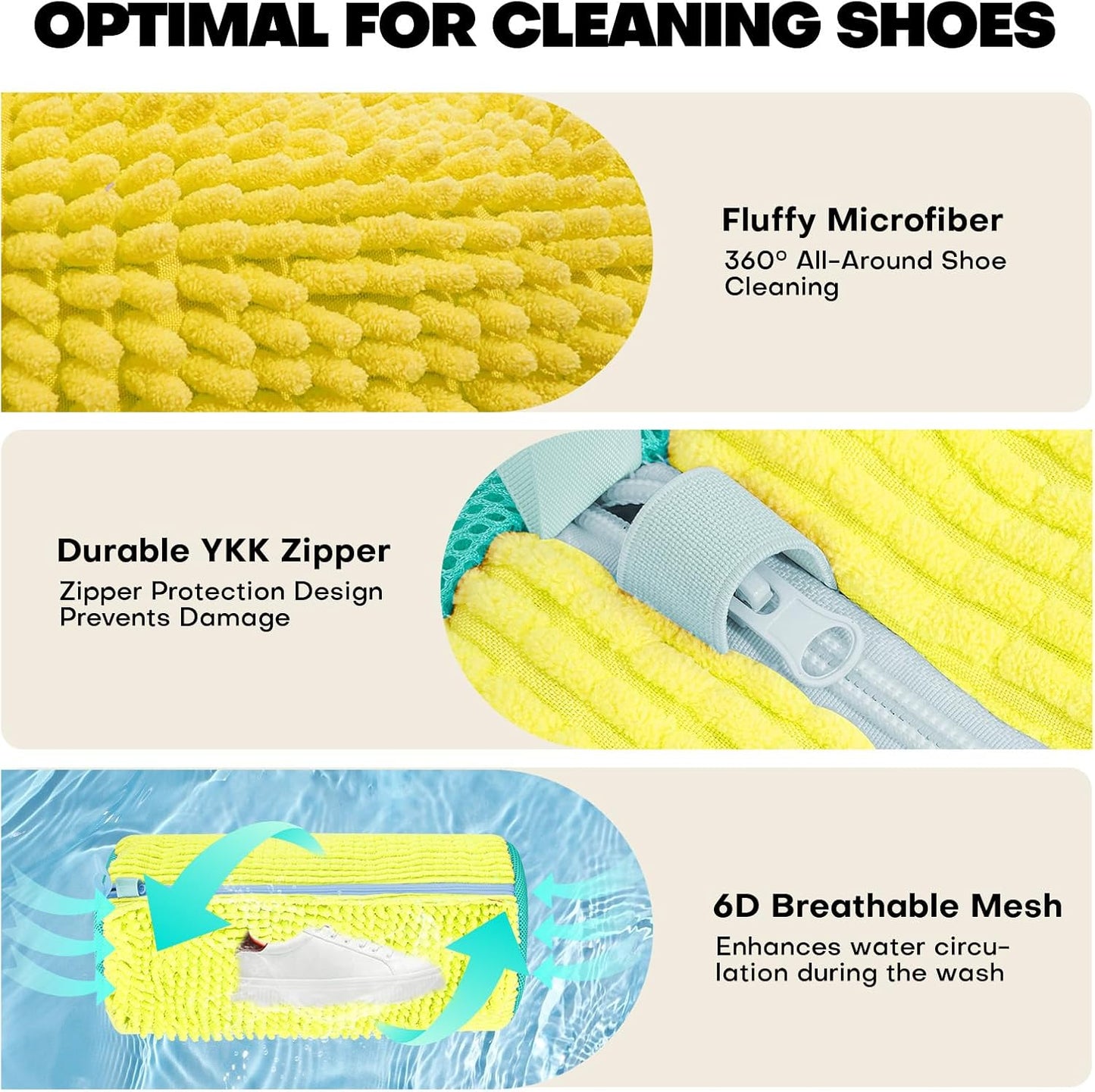 Sac de Lavage pour Chaussures en Machine 👟 | Protection Sneakers Machine à Laver – Réutilisable