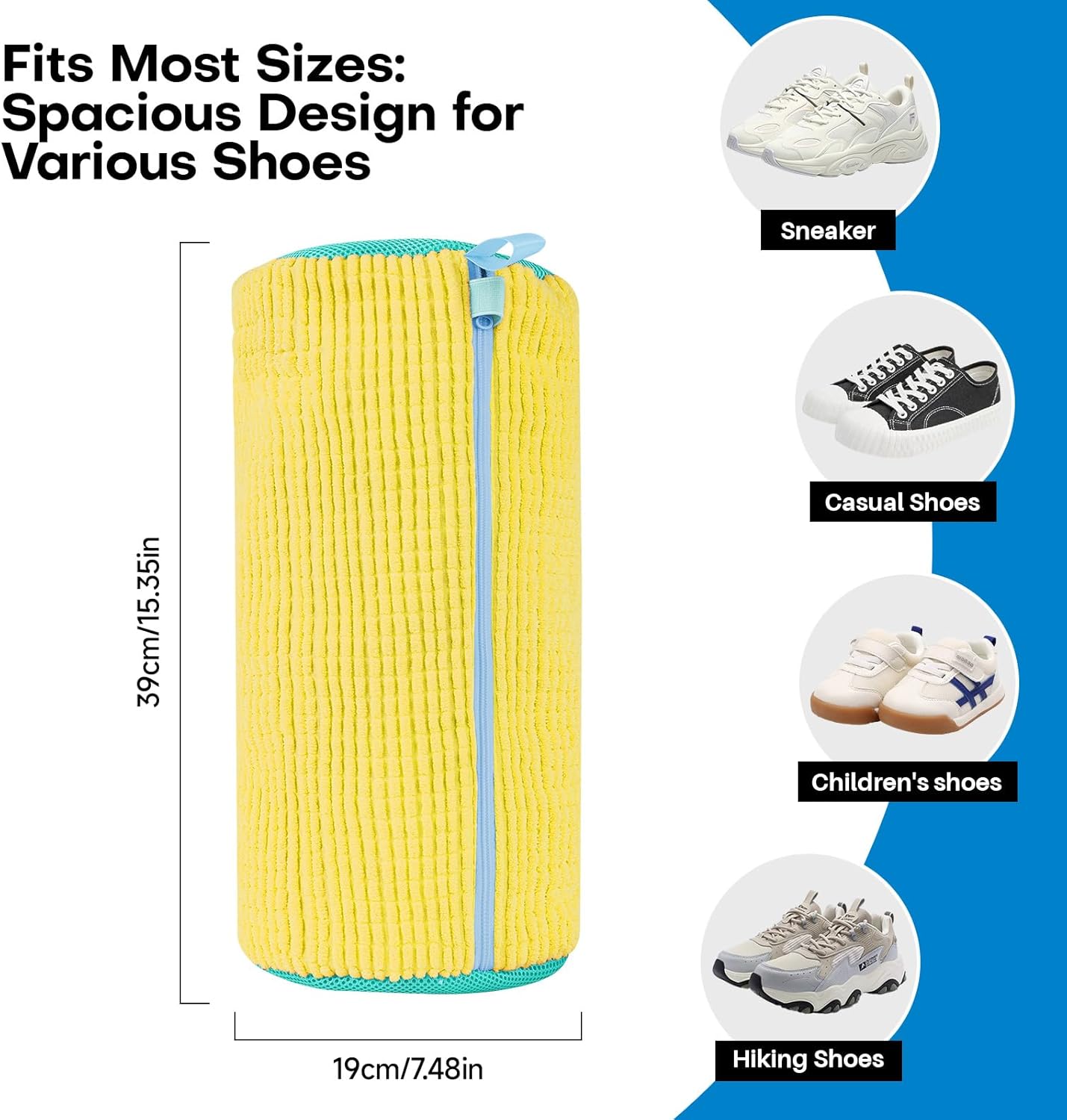 Sac de Lavage pour Chaussures en Machine 👟 | Protection Sneakers Machine à Laver – Réutilisable
