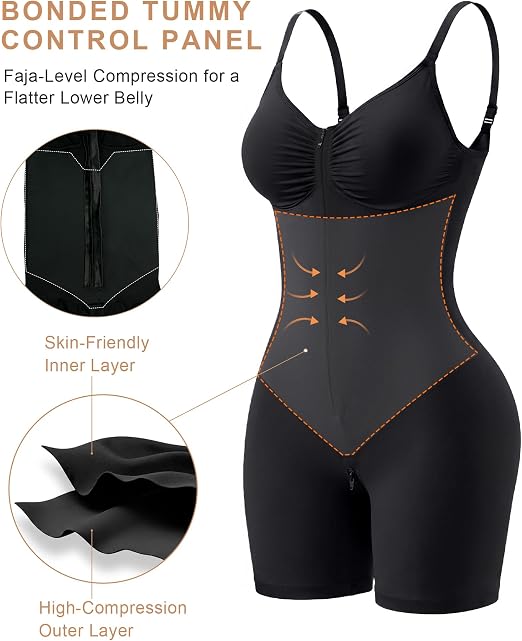 Gaine Sculptante Femme 360° – Ventre Plat, Taille Affinée & Effet Push-Up Fessier | Invisible Sous les Vêtements