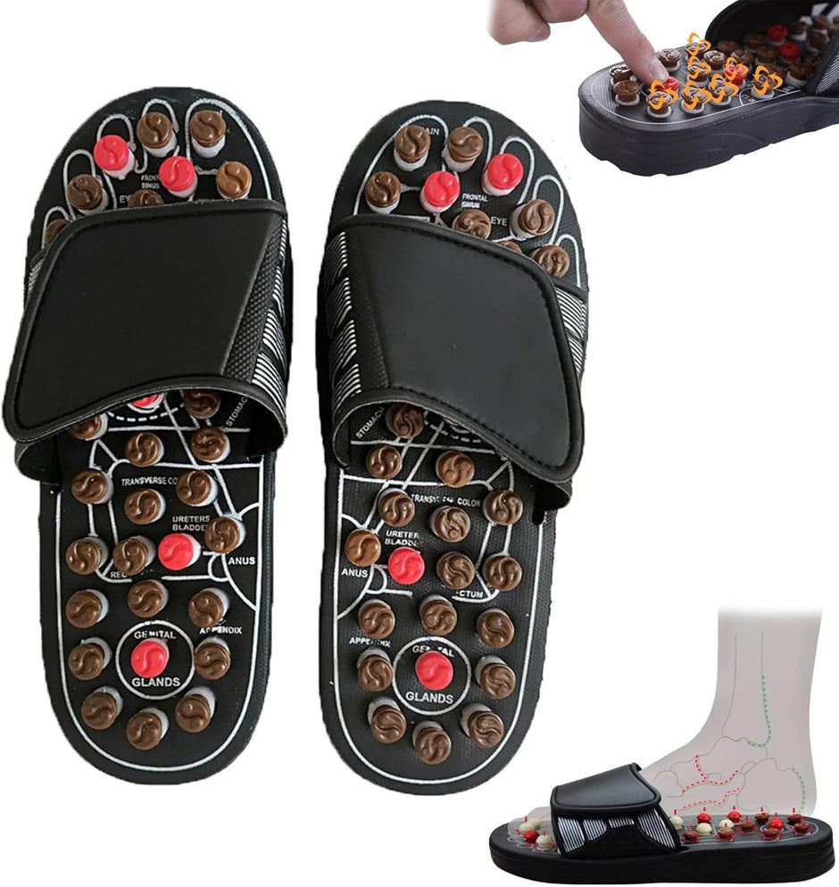 Sandales d’Acupression Réflexologie pour Massage des Pieds – Pantoufles Relaxantes & Confortables 👣✨