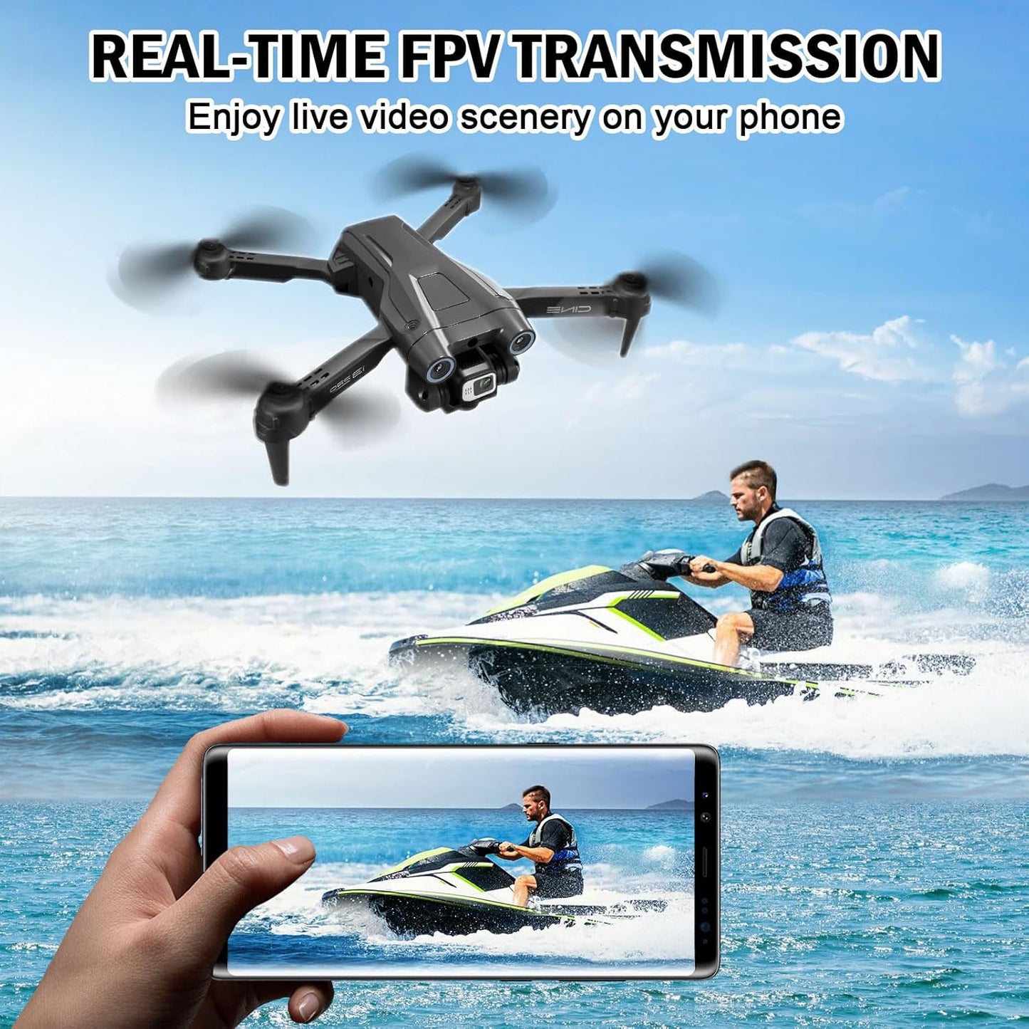 🚁 Drone camera HD pour Enfants & Adultes – Mini Drone Pliable avec application portable+sac de rangement