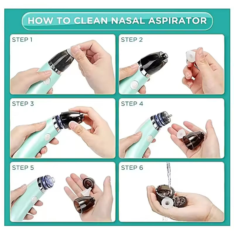 Aspirateur Nasal Électrique pour Bébé et Nouveau-Né au nettoyage