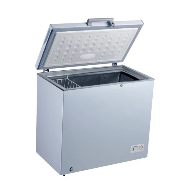 NASCO CONGÉLATEUR COFFRE 150L – HNAS-200 – CLASSE A+ – GRIS – SUPER CONGÉLATION & ÉCLAIRAGE LED