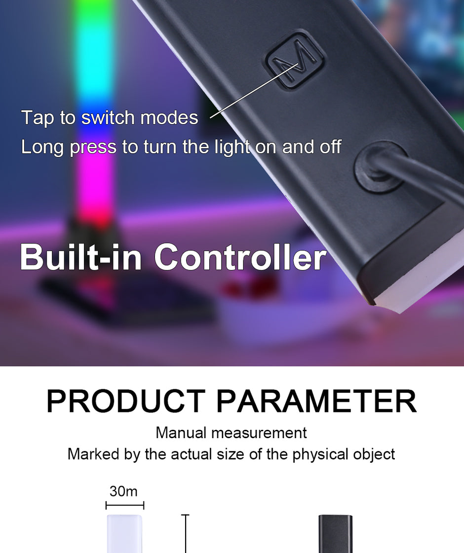 Barre Lumineuse LED pour Bureau vue arrière