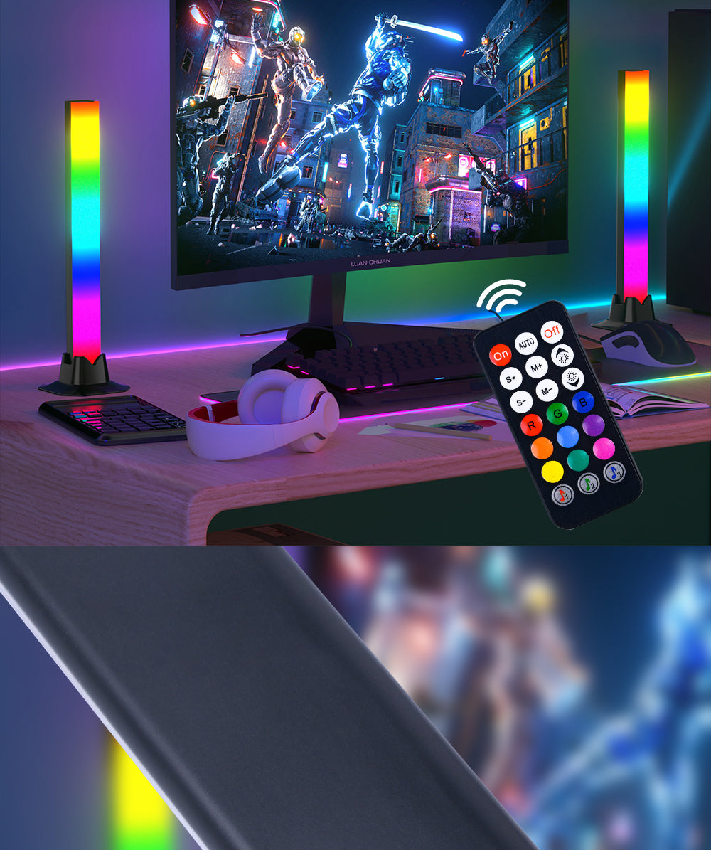 Barre Lumineuse LED pour Bureau avec telecomande