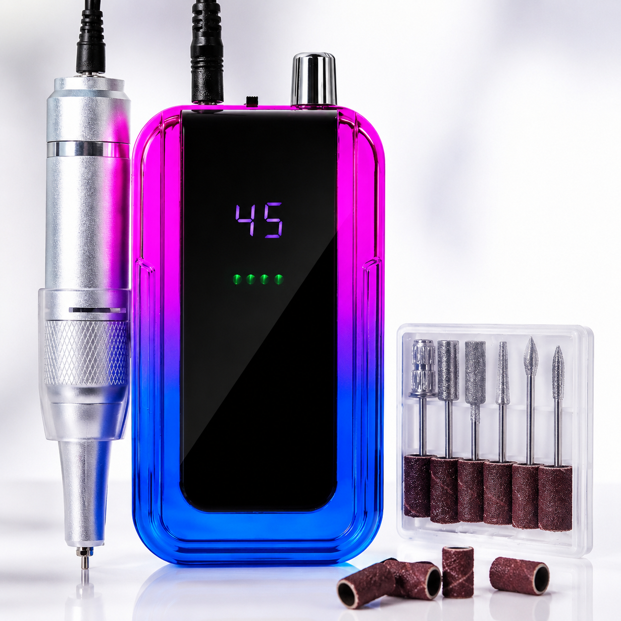 Ponceuse à Ongles Professionnelle 45 000 RPM – Rechargeable & Portable