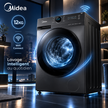 Machine à Laver Midea 12KG Front Load Inverter – Grande Capacité Gris Titane – MF200W120WB/T