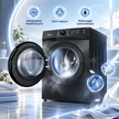 Lave-Linge Séchant Midea 12KG / 8KG – HealthGuard, Inverter & Wi-Fi Connect – MF200D120WB/T