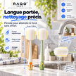 La Brosse Maline™ 5-en-1 RAQO – Nettoyage Gourdes, Verres, Pailles & Couvercles