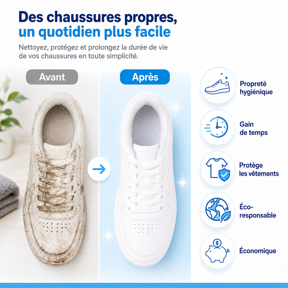 Sac de Lavage pour Chaussures en Machine 👟 | Protection Sneakers Machine à Laver – Réutilisable