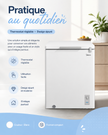 MIDEA Congélateur Horizontal 142 L Blanc – MDRC207SLF01