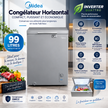 MIDEA Congélateur Horizontal 99 L Gris Inverter – MDRC193FZG43D