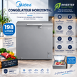 MIDEA Congélateur Horizontal 198 L Gris Inverter – MDRC362FZG43D