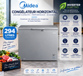 MIDEA Congélateur Horizontal 294 L Silver Inverter Quattro R600A – MDRC407FZG43NGG