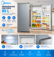 MIDEA Réfrigérateur 1 Porte 85 L Silver – MDRD133FGG50