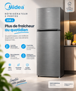 MIDEA Réfrigérateur 2 Portes 338 L Bru Steel – Contrôle Électronique – MDRT489MTE46