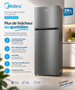 MIDEA Réfrigérateur 2 Portes 338 L Bru Steel – Contrôle Électronique – MDRT489MTE46
