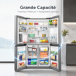 MIDEA Réfrigérateur 4 Portes 706 L Space Master Inverter Quattro – Gris – MDRM923CIH46M