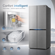 MIDEA Réfrigérateur 4 Portes 706 L Space Master Inverter Quattro – Gris – MDRM923CIH46M