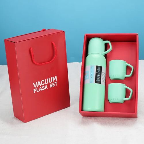 Ensemble Thermos avec 3 Tasses gris