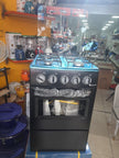 Gazinière Yücel 4 Feux Inox avec Mini-Four  vue de face