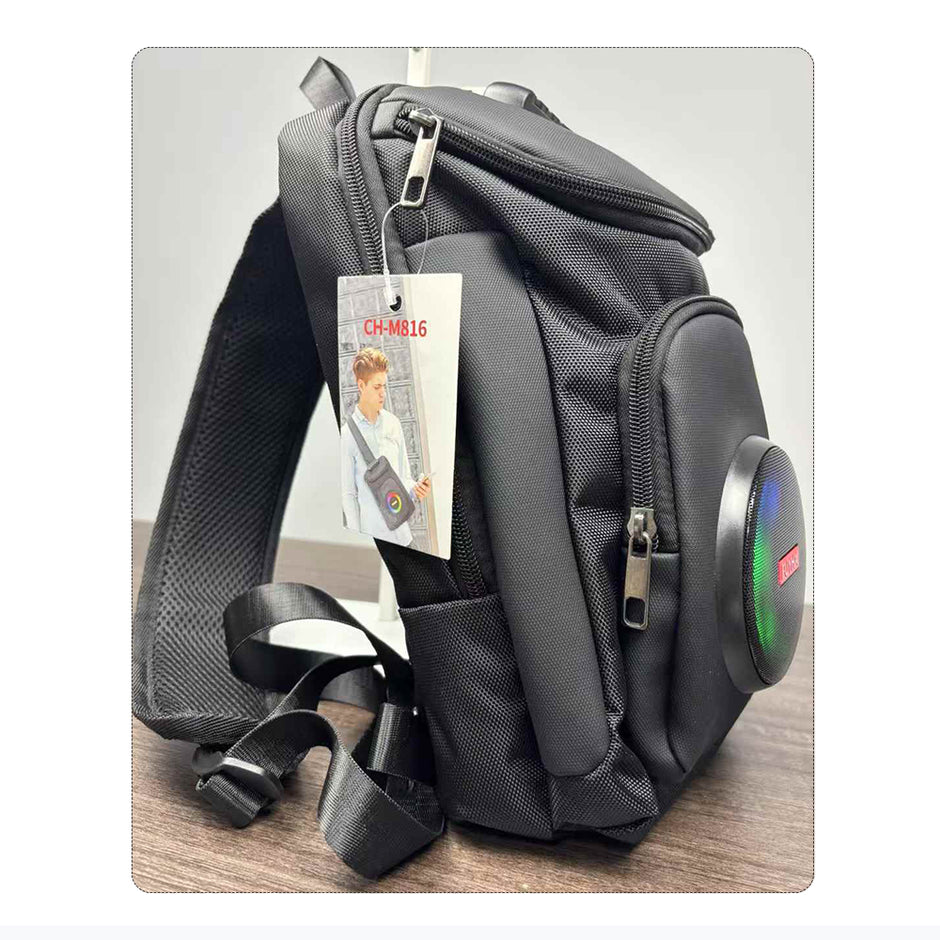 Sac Bandoulière Rechargeable avec Haut-Parleur Bluetooth 🔊 | Enceinte Portable USB TF FM 🎵 avec Mot de Passe Sécurisé 🔐