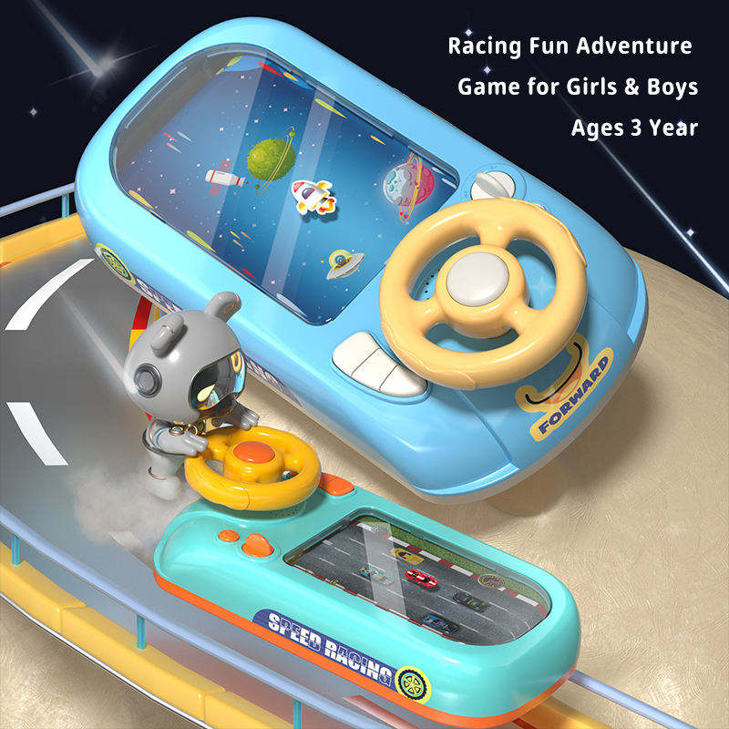 Jeu stimulateur de Course Automobile Interactif – Jouet Volant Éducatif pour Enfants | Apprentissage & Fun