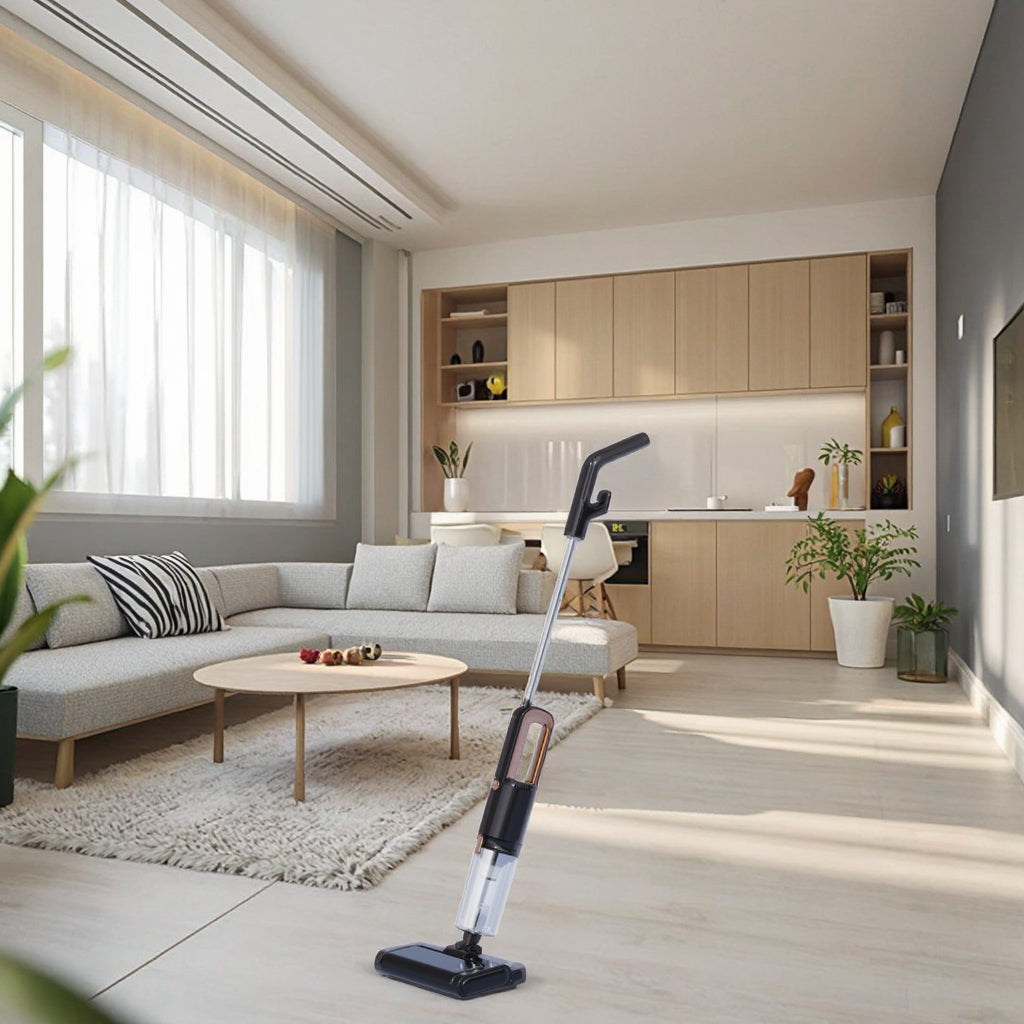 Balai Aspirateur Cyclonique 2 en 1 – Nettoyage Sec & Humide, Léger et Puissant